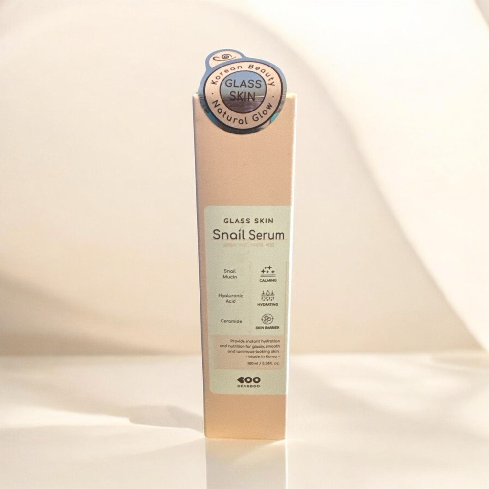 DEARBOO Glass Skin Snail Serum 100mL/3.38 Fl oz (K-Beauty) Exp 5/28 Sealed